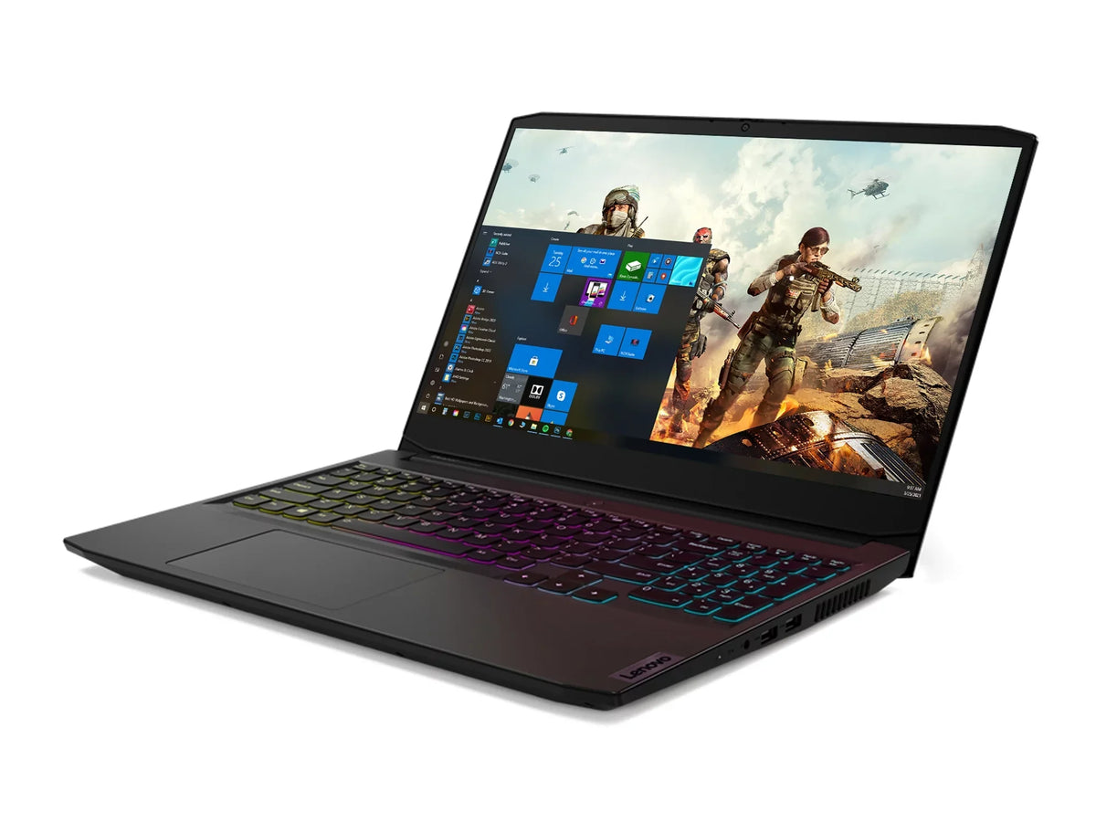 IdeaPad 3i Gaming Laptop, 15.6" 120Hz FHD Display,  Core i7-11370H Upto 4.8GHz, 16GB RAM, 256GB NVMe SSD + 1TB HDD, NVIDIA GeForce RTX 3050 Ti, HDMI, Wi-Fi, Bluetooth, Windows 10 Pro