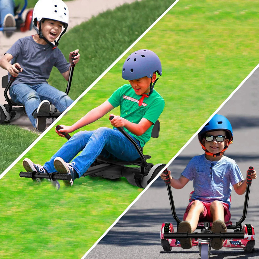 Hoverboard Seat Attachment, Adjustable Hoverboards Accessories, matching with 6.5"/ 8"/ 10" Hoverboards for Kids, Graffiti