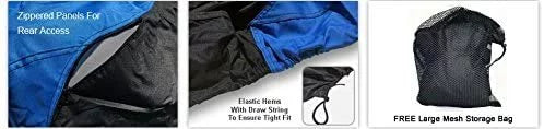 Custom Contour Fit Weatherproof Jet Ski wrap for Kawasaki 1100 STX DI 1997-1999 - Blue/Black Color - All elements - Trailerable - Protect from Rain & Sun! Includes Trailer Straps & Storage Bag