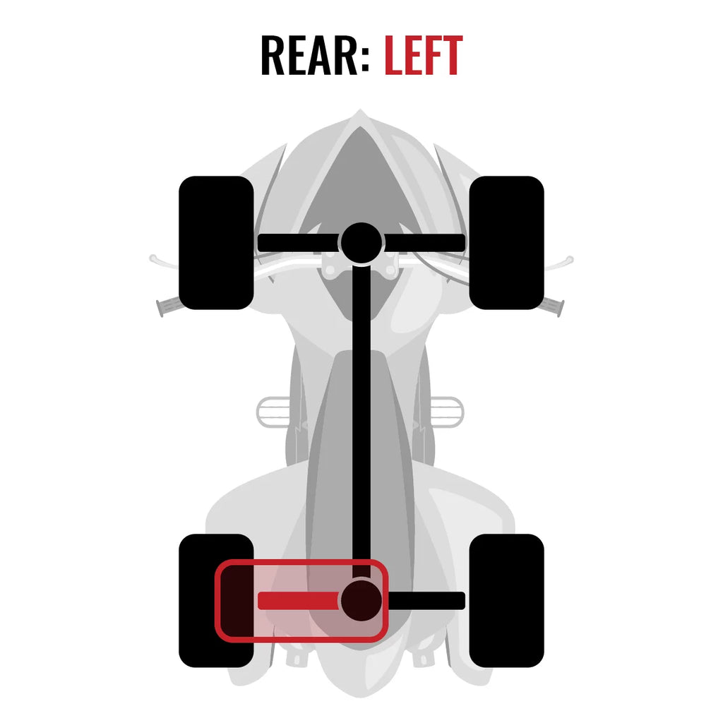 Sixity XT Rear Left Axle suitable with Yamaha YFM700 Grizzly FI 4x4 Auto EPS SE 2014-2015