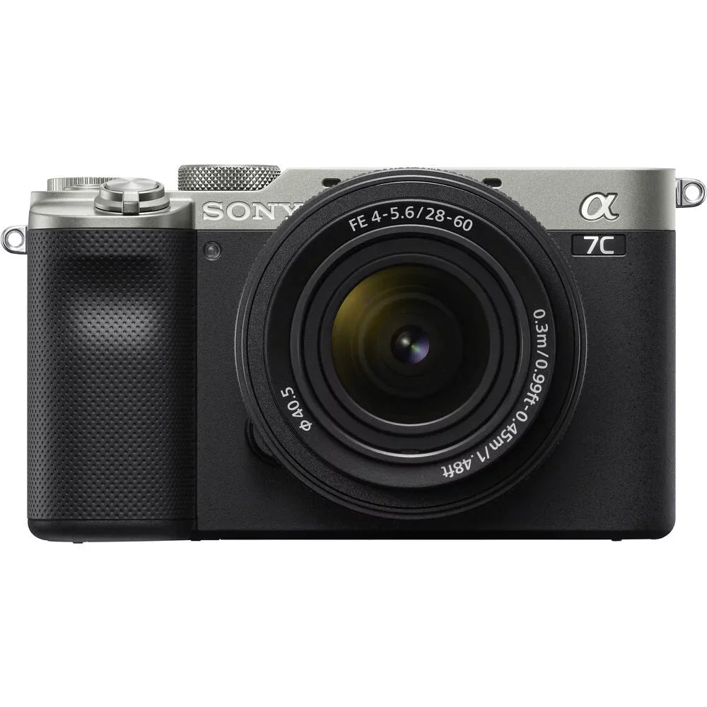 Alpha a7C Mirrorless Camera W/ 28-60mm Lens Silver ILCE7CL/S - Basic Bundle