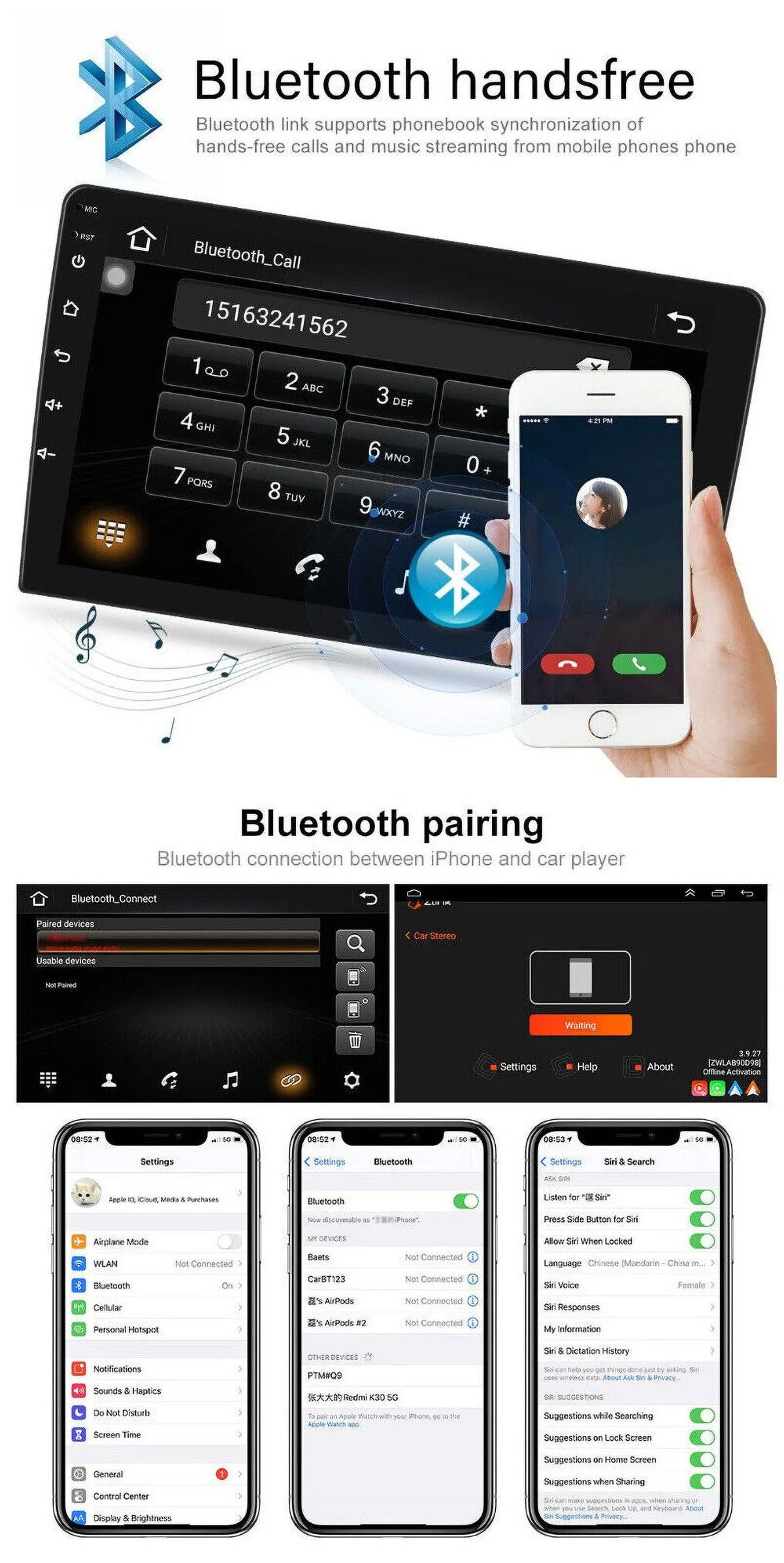 Fit VW Volkswagen Jetta Passat 9" 1280*720 IPS Android 12 Car Stereo Radio  Carplay GPS 2+32GB