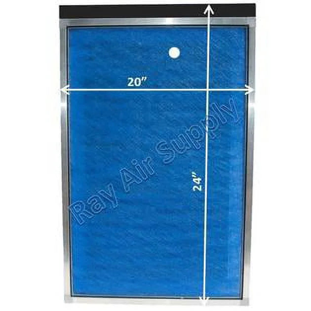 RAYAIR SUPPLY 20x24 Replacement Filter Pads appropriate with MicroPower Guard Air Cleaner 20x24 Refills (3 Pack) BLUE
