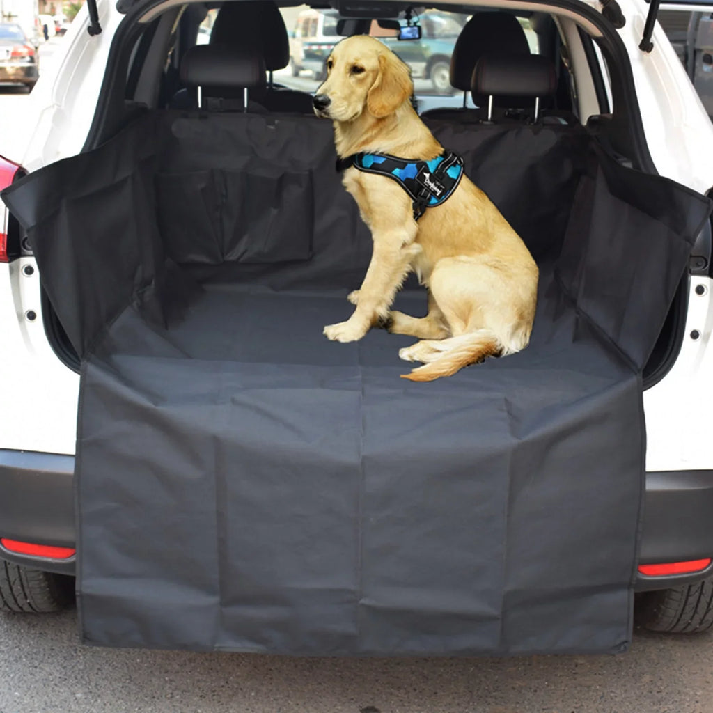 Arealer Thicker Bite protected Oxford Cloth Car Trunk Pet Mat Trunk Organizer Mat Dirt-proof Protective Mat Dog Seat Cushion for SUV Sedan Van