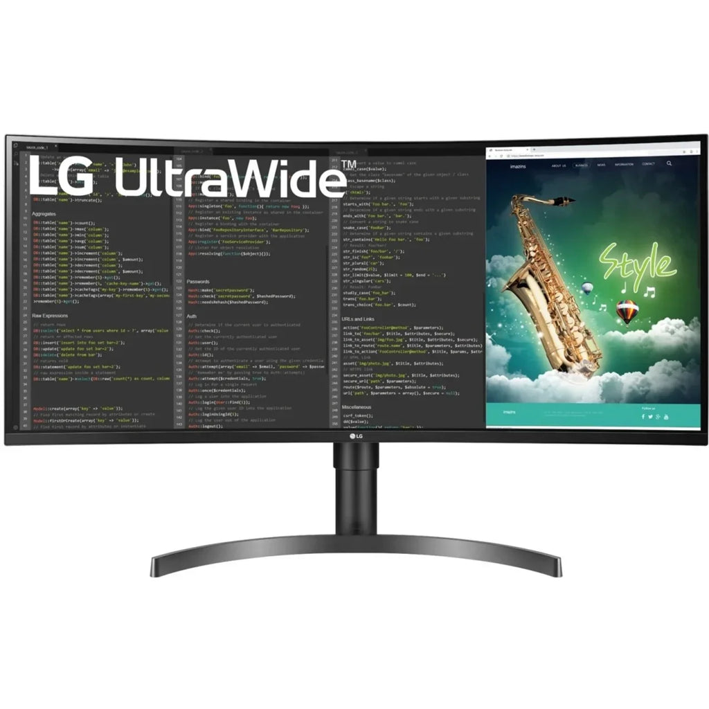 Ultrawide 35WN65C-B 35" Class WQHD Curved Screen Gaming LCD Monitor, 21:9