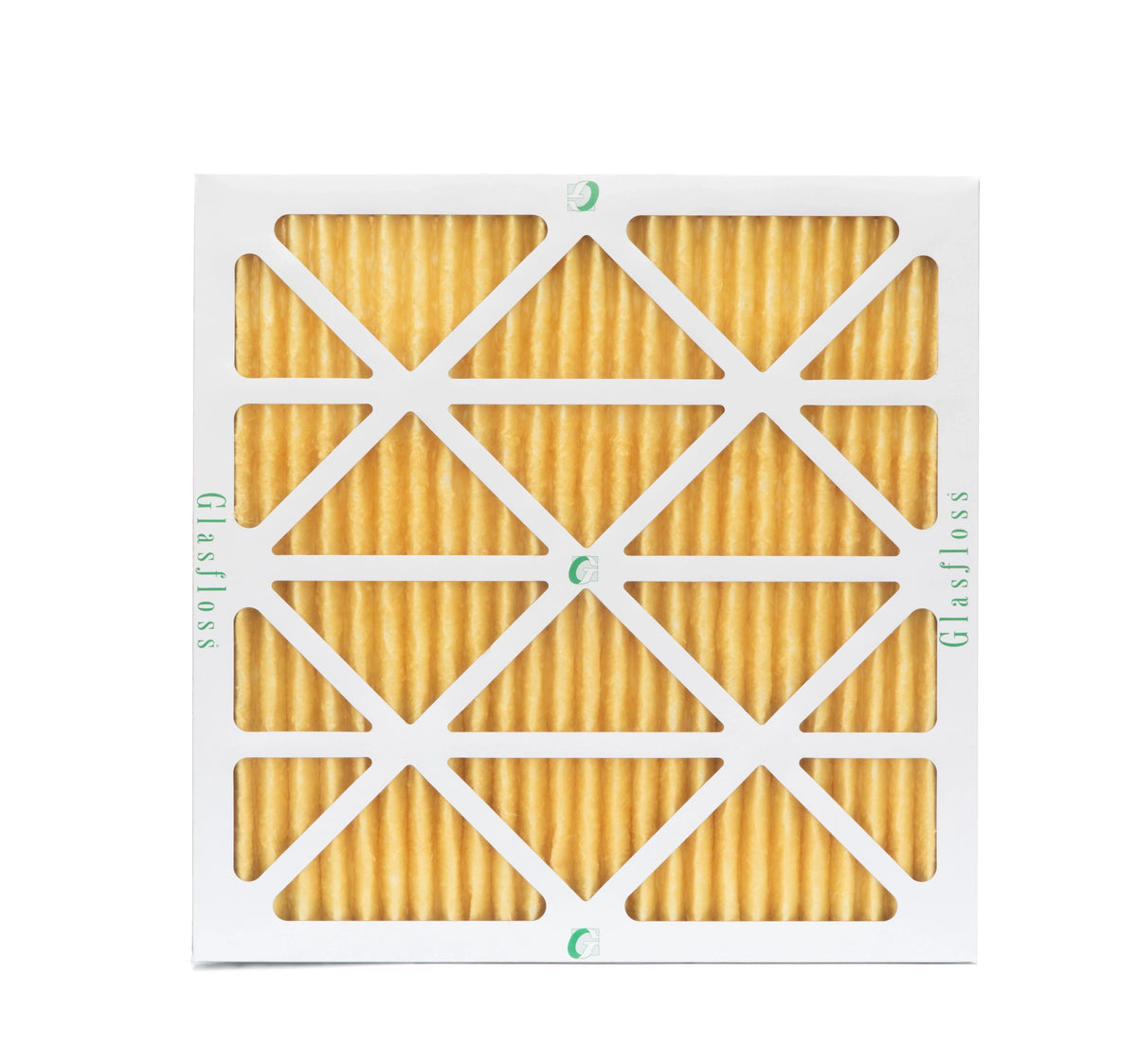 Actual Size: 23-3/8 x 23-3/8 x 7/8. 6 Pack of 24x24x1 MERV 11 Pleated Air Filters by Glasfloss