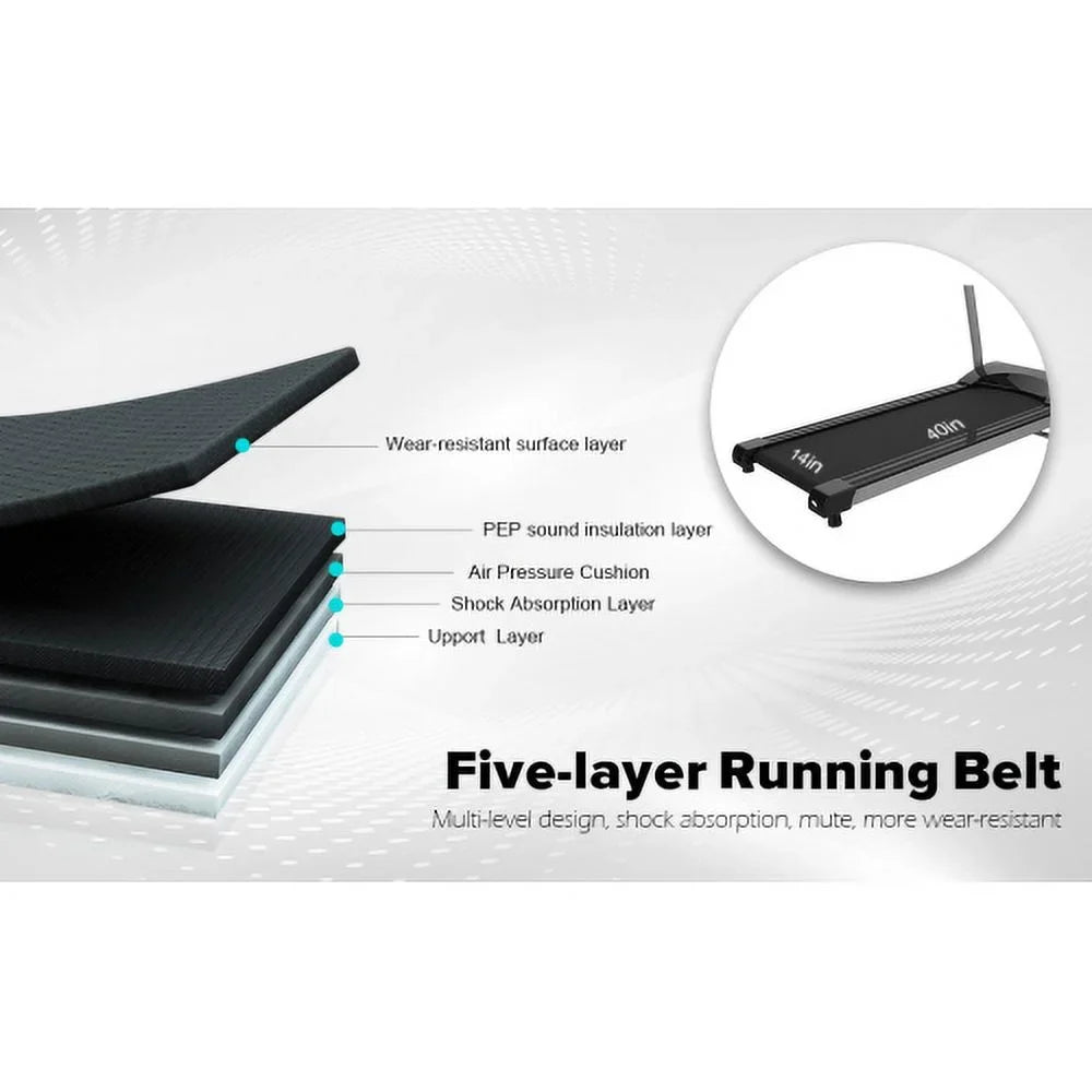 Yone jx je Home Foldable Treadmill, Treadmill for Home/Gym/Small Apartment, with 15 Preset or Adjustable Programs, with LED Monitor and Cup Holder and Safety Lock, 250 LB Capacity