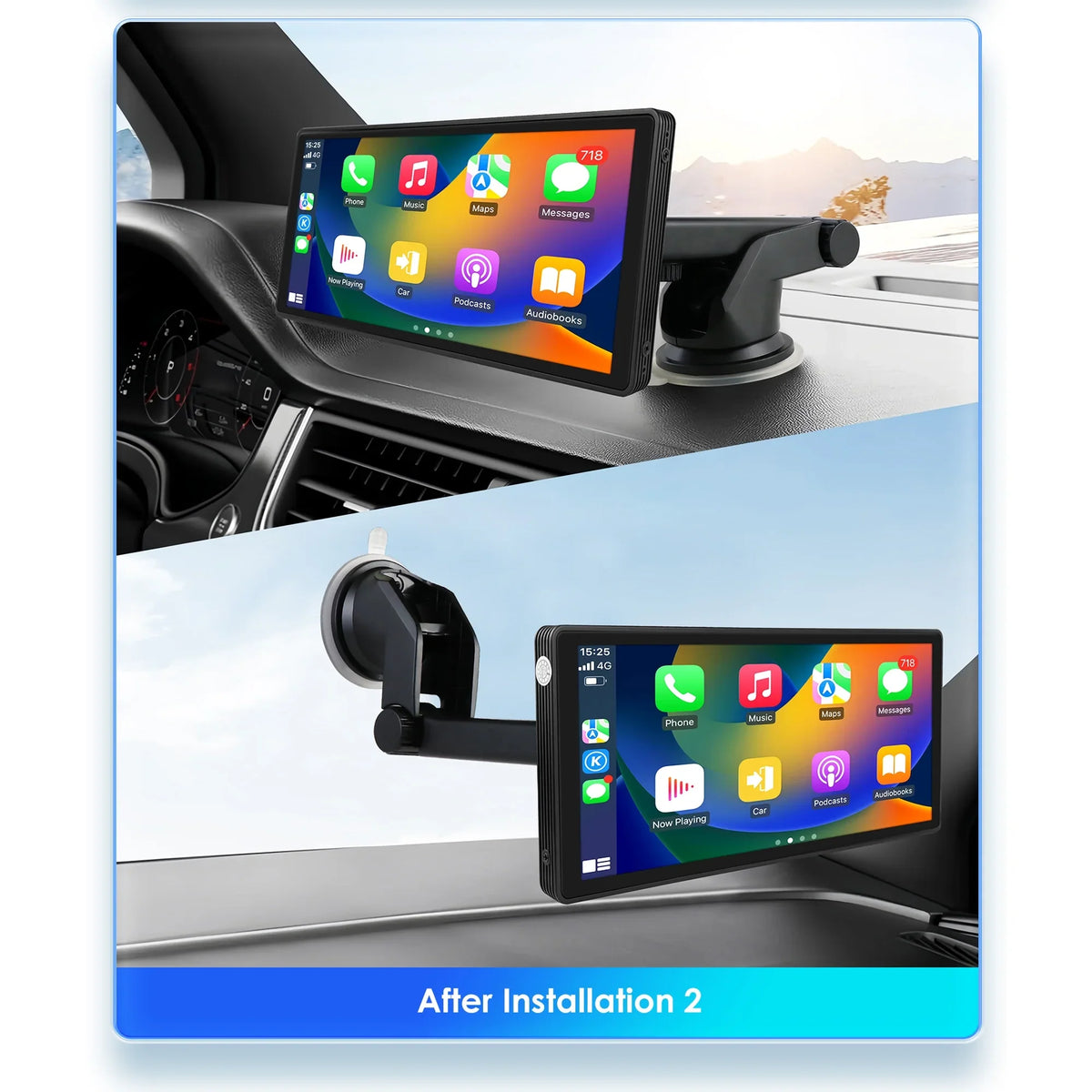 Android Auto Wireless  Carplay 360° Adjustable 10.26 Inch Touchscreen Car Radio Stereo Head Unit Bluetooth GPS Navigation Player With Backup Camera