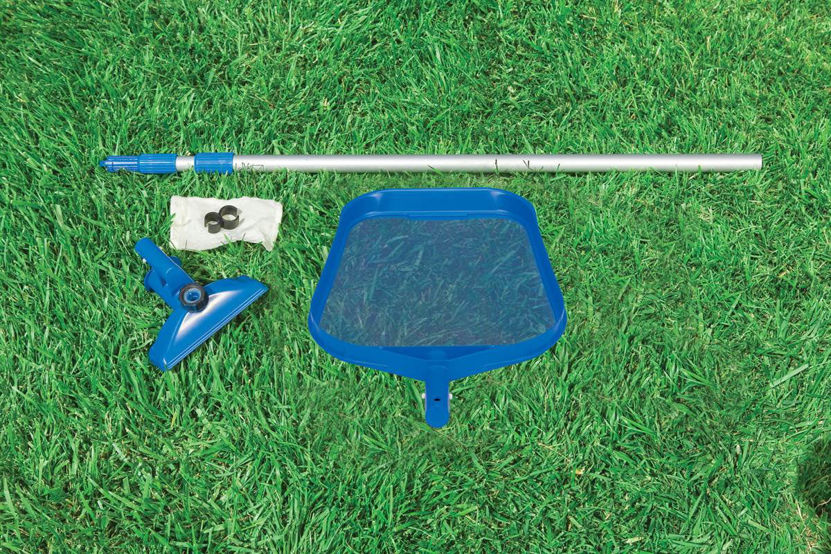 Intex 15' x 42" Easy Set Portable Inflatable Swimming Pool and Maintenance Kit