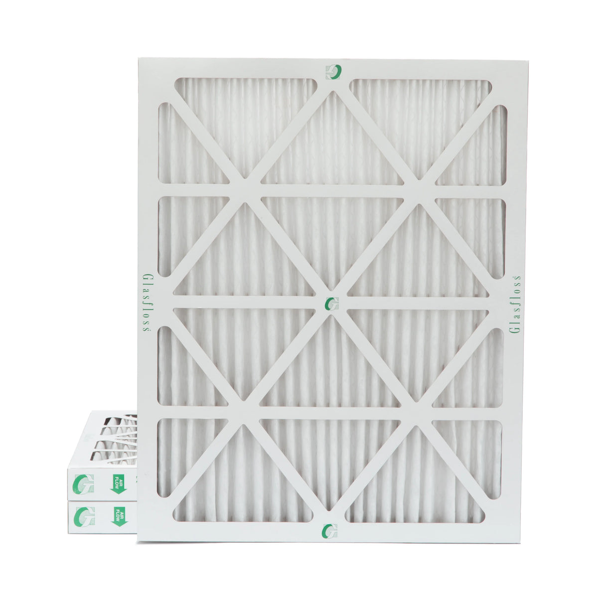 Actual Size: 17-1/2 x 23-1/2 x 1-3/4. 3 Pack of 18x24x2 MERV 13 Pleated 2" Inch Air Filters by Glasfloss