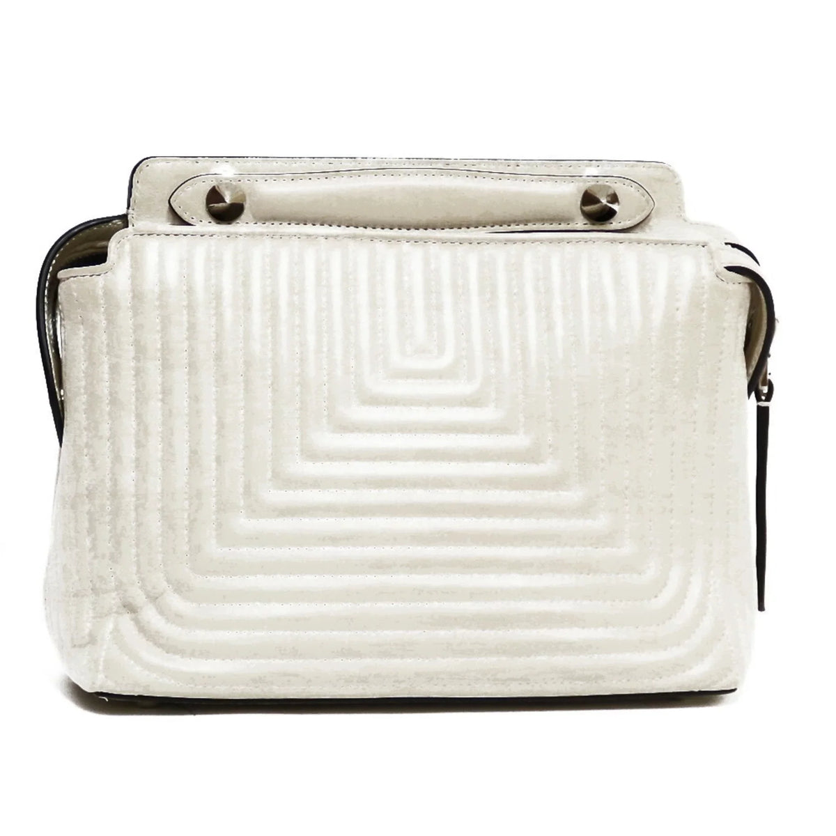 Pre-Owned FENDI Shoulder Bag Dot Com Ivory White Ladies (Fair)