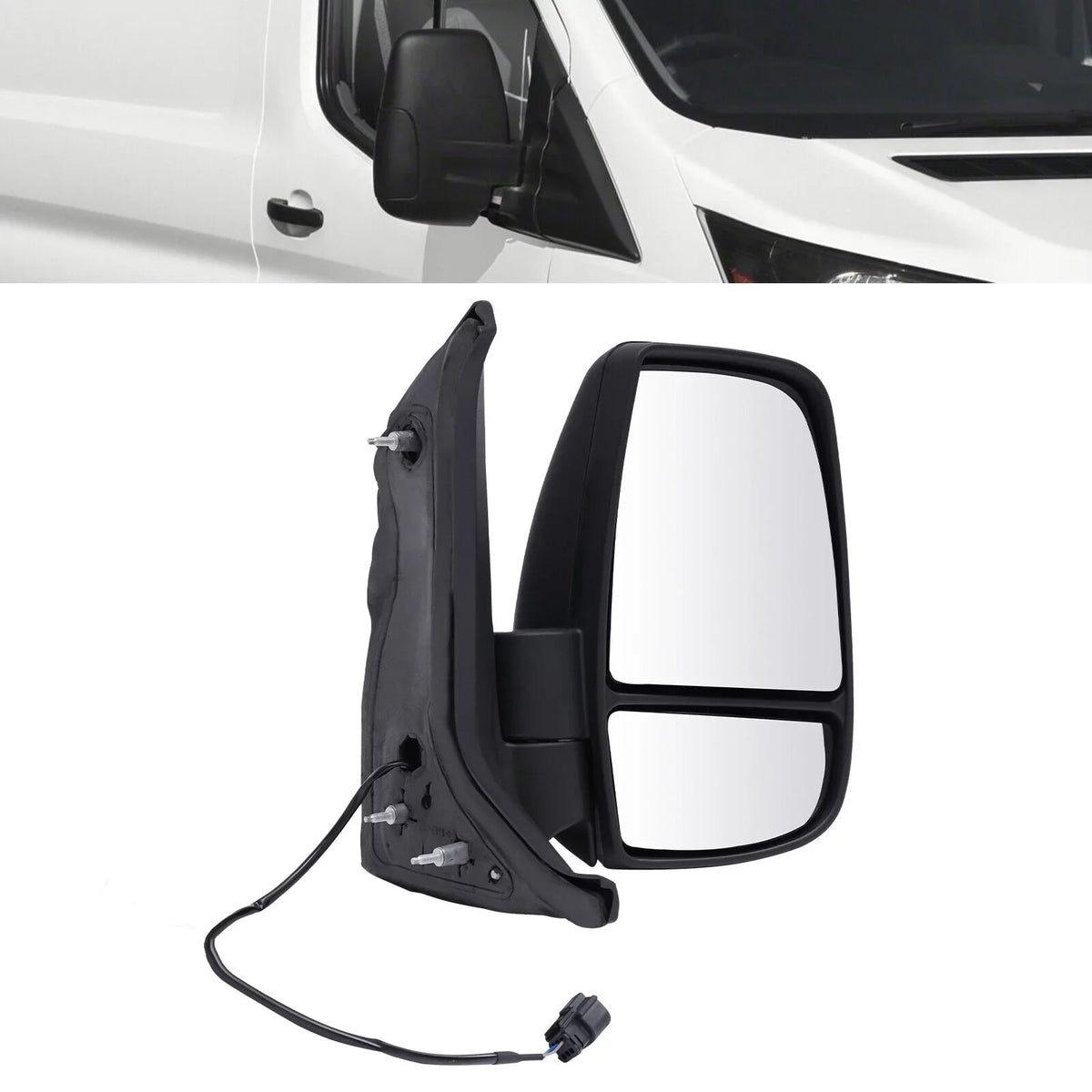 Fits for 2015-2022  Transit 150 250 350 Right Passenger Side Rear View Mirror Short Arm