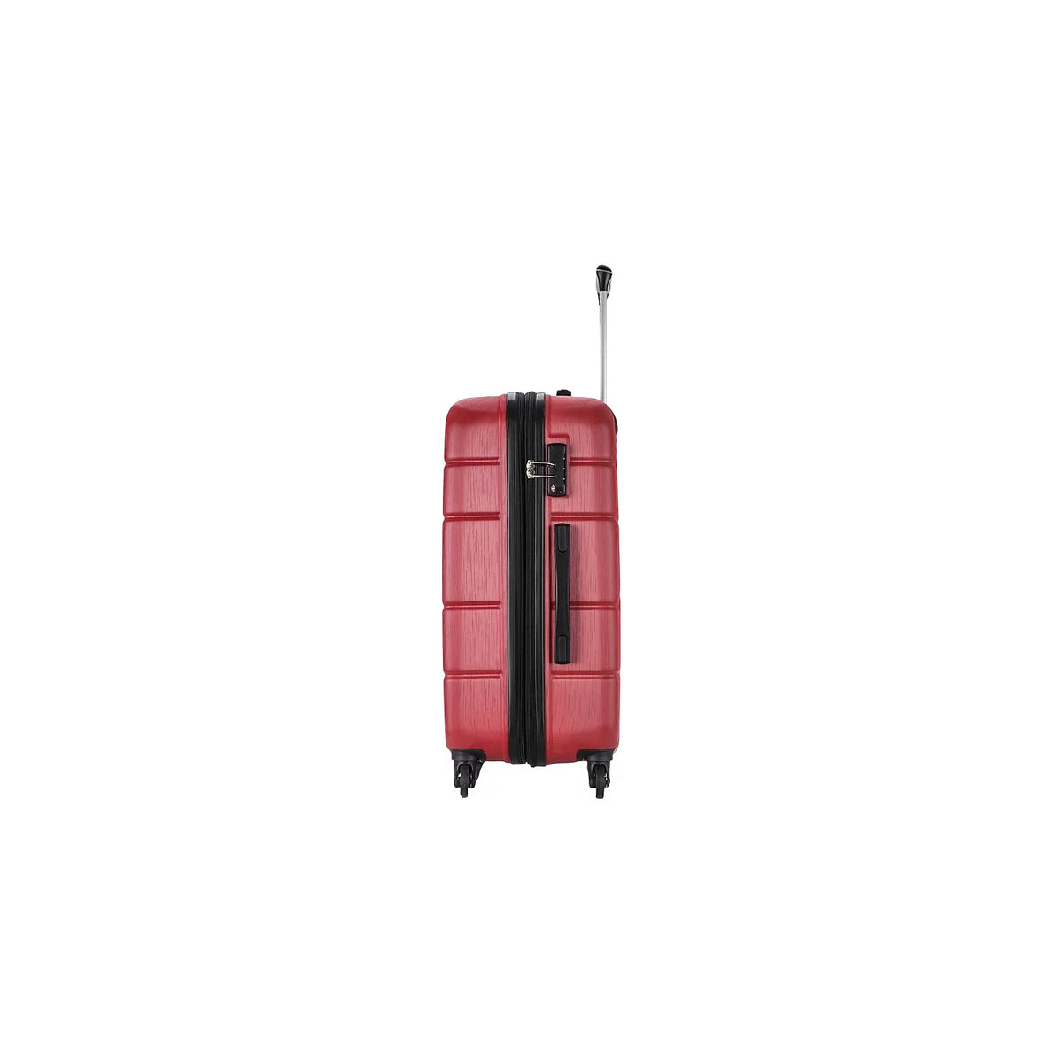 DUKAP RODEZ PC/ABS Plastic 4-Wheel Spinner Luggage Red (DKROD00M-RED)