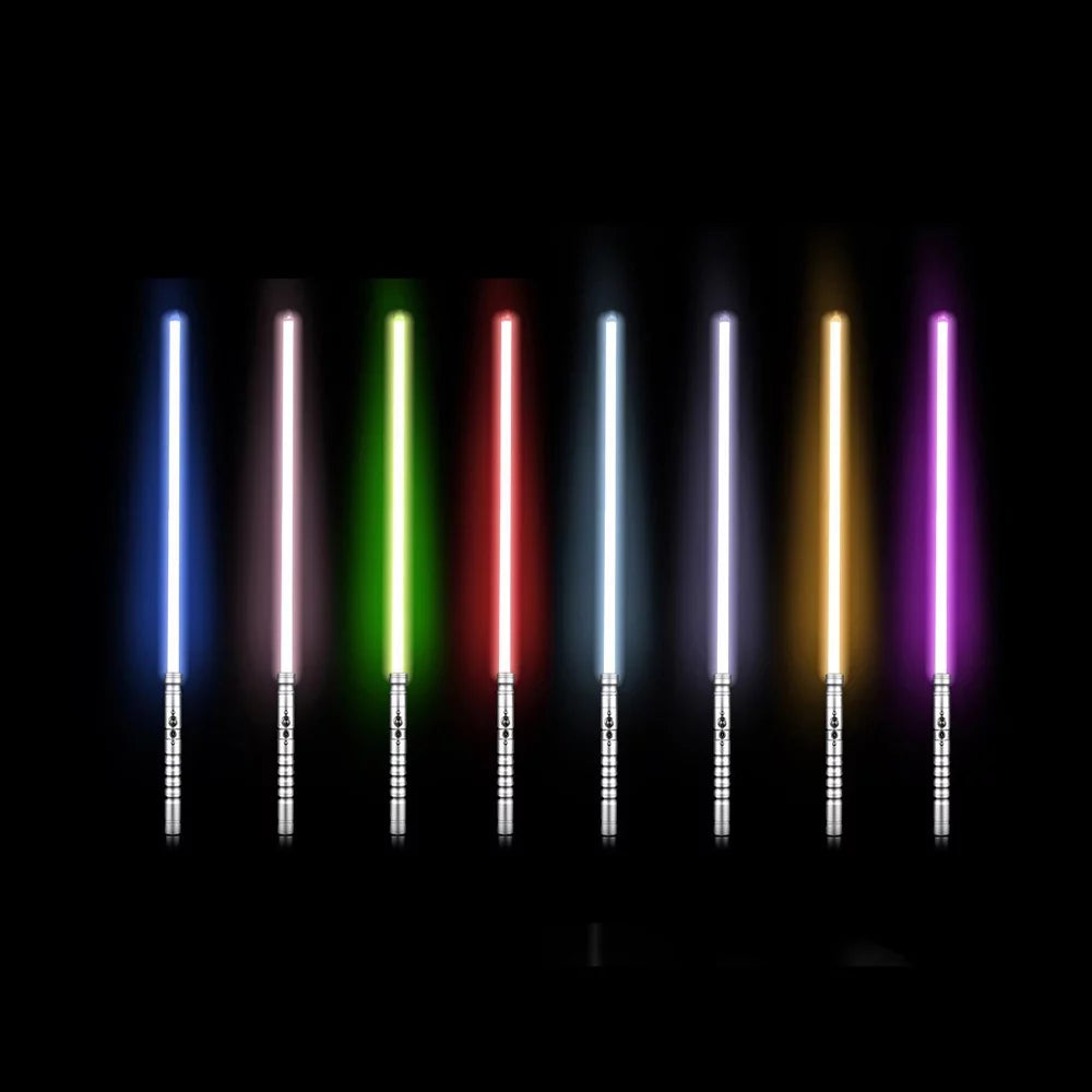 KBASE 7 Colors Change RGB  Lightsaber Toy with Metal Hilt Sound Fonts Gift for Kids