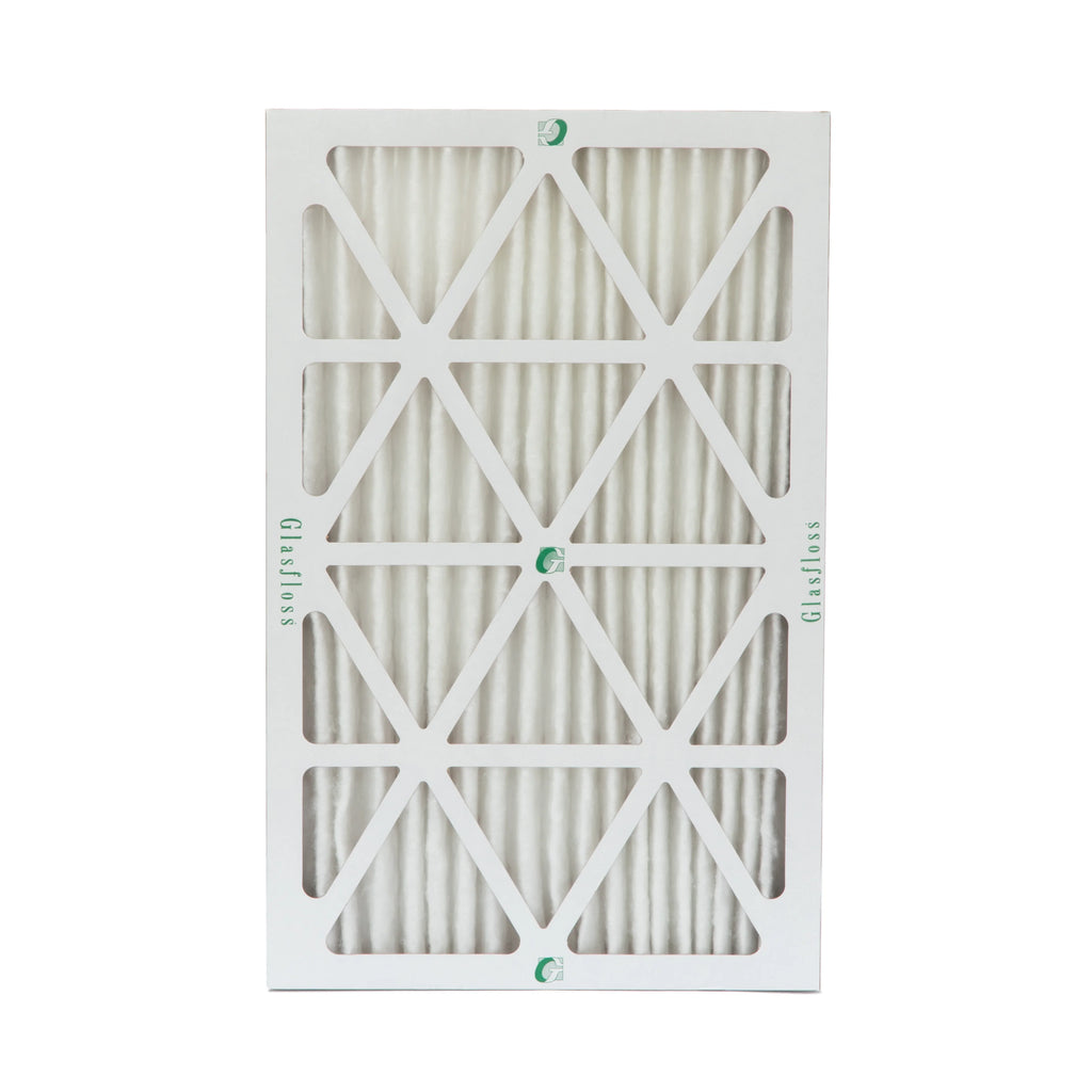 Actual Size: 15-1/2 x 23-1/2 x 1-3/4. 12 Pack of 16x24x2 MERV 10 Pleated 2" Inch Air Filters by Glasfloss