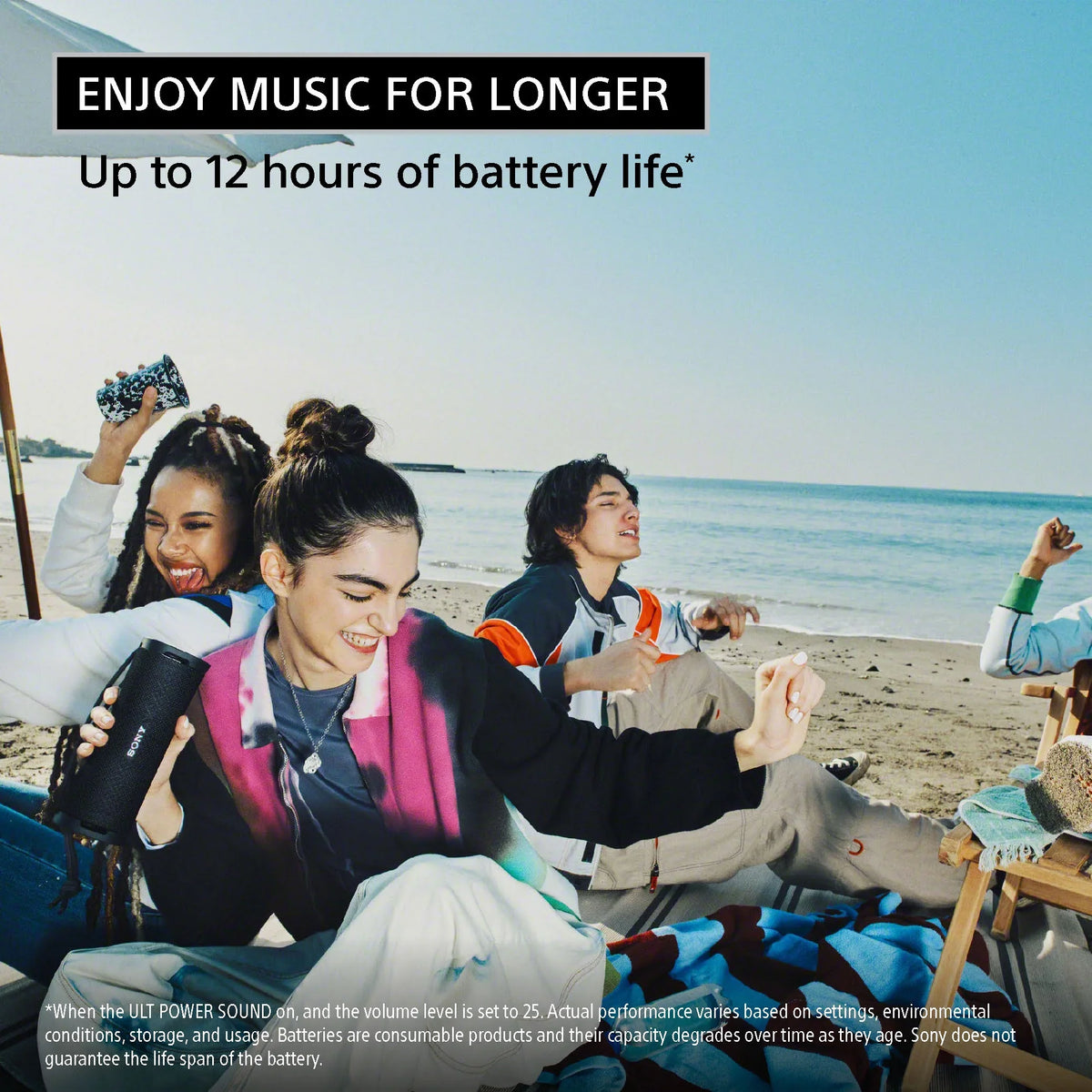 ULT FIELD 1 Wireless Ultra Portable Bluetooth Compact Speaker, IP67 Waterproof, Dustproof, Shockproof and Rustproof - Black
