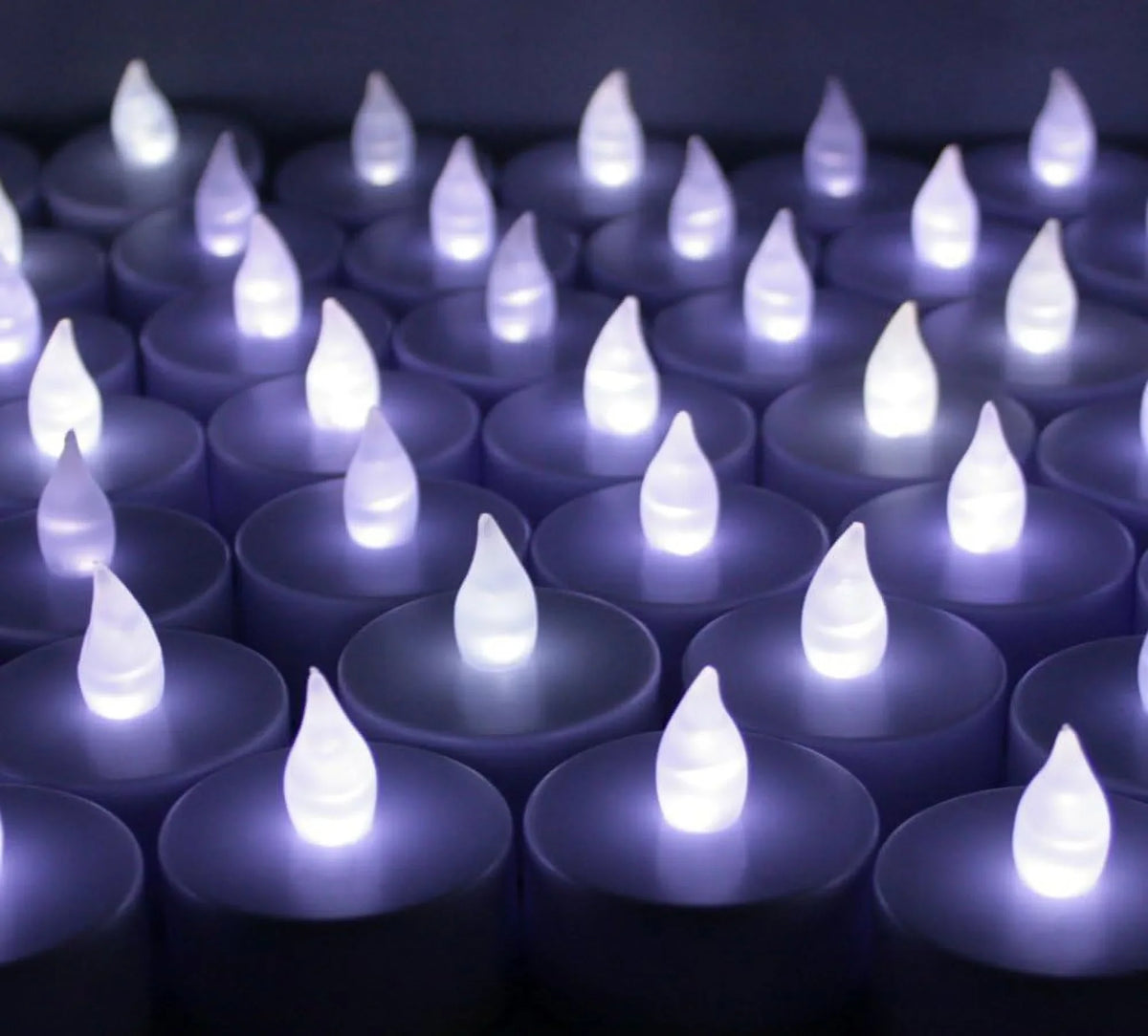 60 PCS Baery Operaed Flameless Flickering LED ealighs Candles For Wedding, Luminary Bags, Decoraions, Cenerpieces, Holidays~ Cool Whie