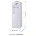 Hot & Cold Top Loading aqua Dispenser,5 Gallons moisture Coolers with Child Safety Lock Removable Drip Tray & Storage Cabinet,moisture Cooler Dispenser for Home,Office(White)