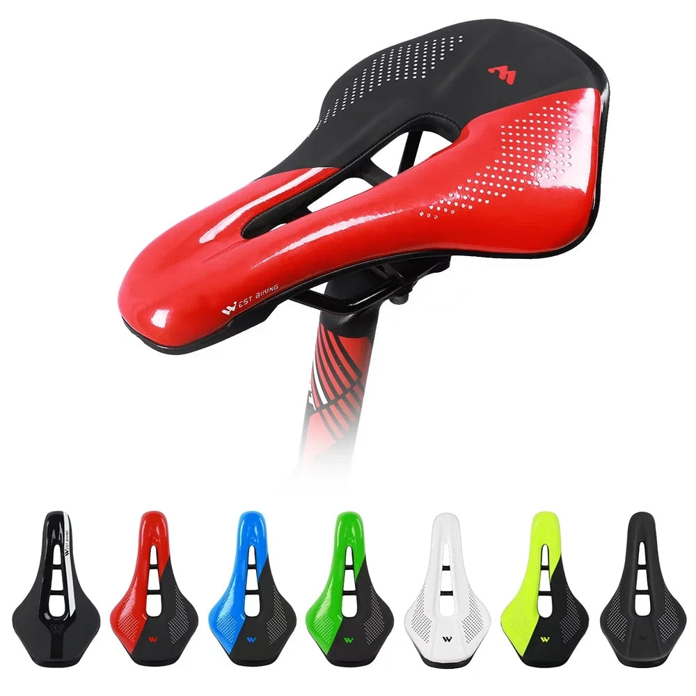 Bike Saddle,Equipment Road Mtb Bike Soft Pu Leather Mountain Seat Soft Saddle Steel Rails Pu Leather Road Seat Soft Pu Leather Road Mtb Rails Mountain Seat Bike Saddle Jinmie