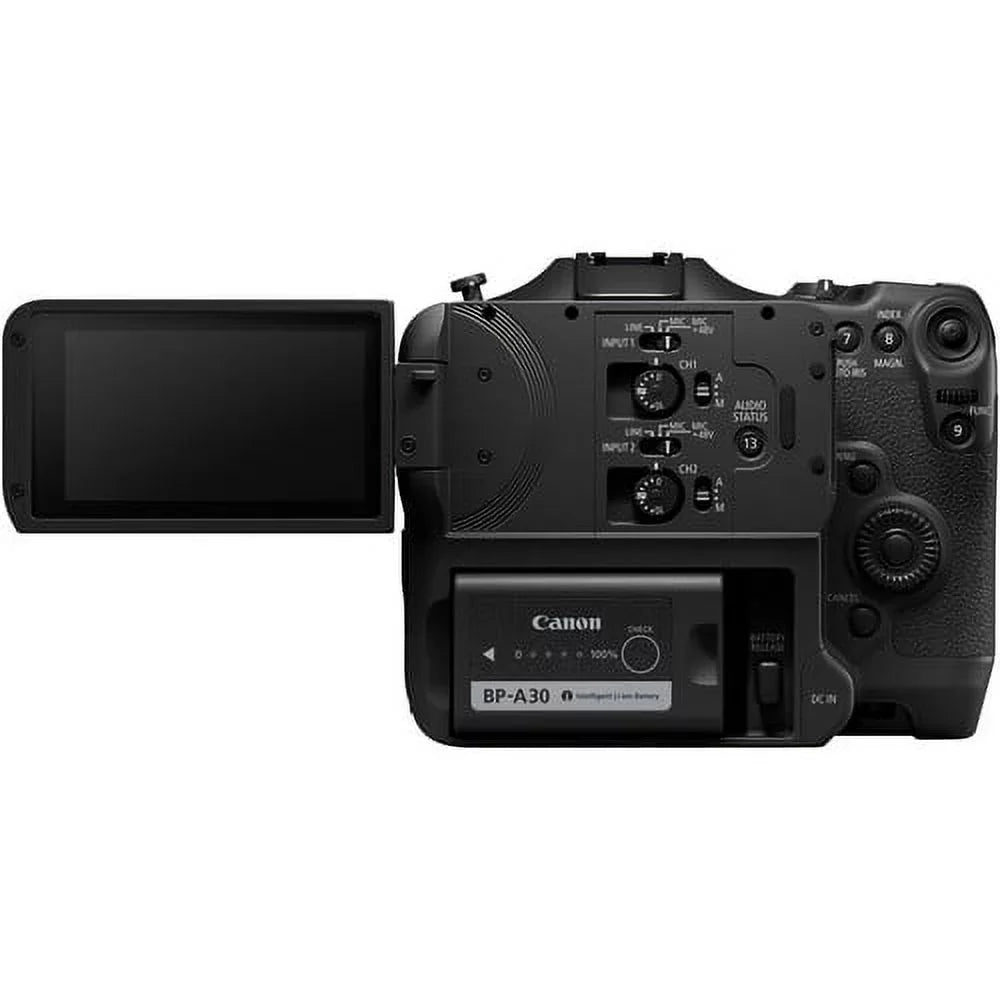 EOS C70 Cinema Camera (RF Lens Mount) 4507C002 - Essential Bundle Includes: Sandisk Extreme Pro 64GB SD, Memory Card Reader, Gadget Bag, Blower, Microfiber Cloth and Cleaning Kit