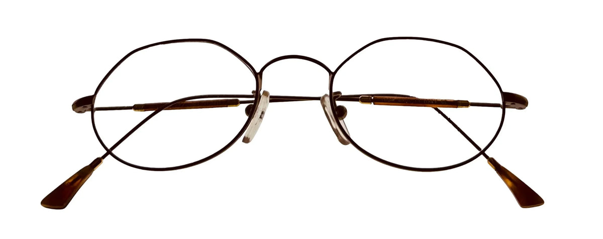 Bob Mackie Mens Antique Gold Tortoise Oval Eyewear Frame BM777 47mm