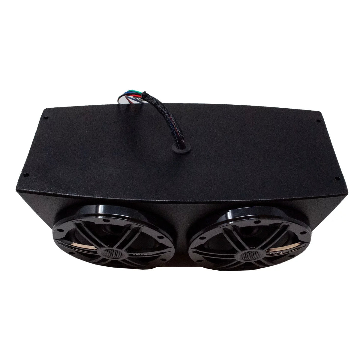 BLUAVE XQAP-B XQAP 4x Speaker Quad Pod - Black, Loaded With 6.5" RGB LED Marine Coaxial