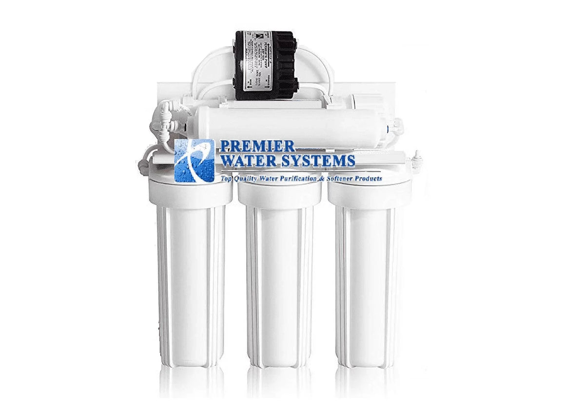 5 Stage Reverse Osmosis Drinking aqua Filter System 100 GPD with Permeate Pump | Core RO System