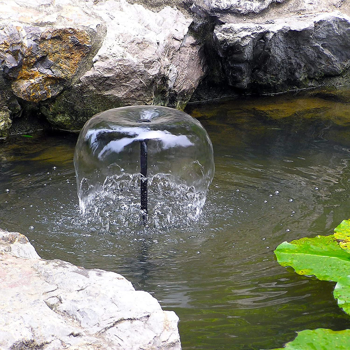 25W Solar aqua Pump KIT: DC Dry-Run Protection liquid Pump 370GpH with 18V 25W Solar Panel for Fountain, Fish Pond, and Aquarium (No Backup Battery)