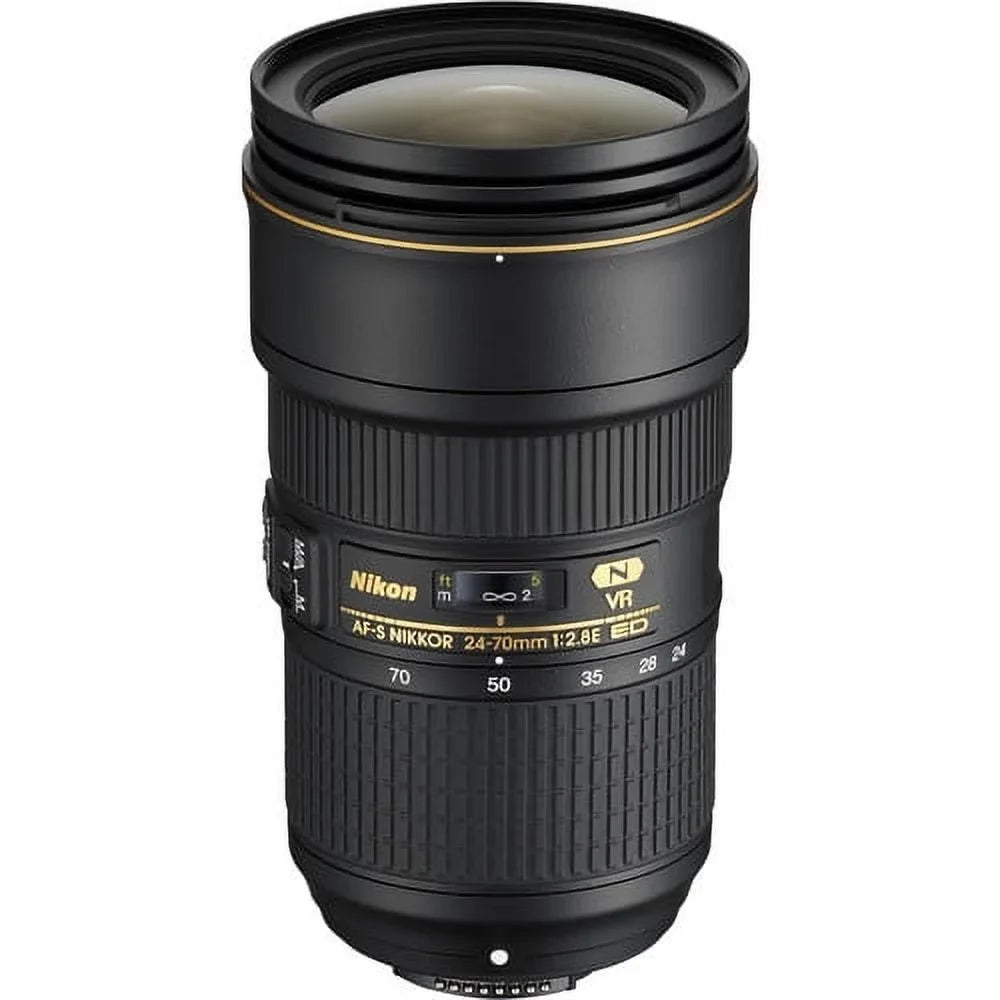 AF-S NIKKOR 24-70mm f/2.8E ED VR Lens 20052 - 7PC Accessory Bundle