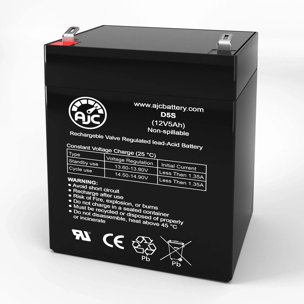 AJC Battery suitable with Precor Recumbent Bike C846 12V 5Ah Fitness Equipment Replacement Battery