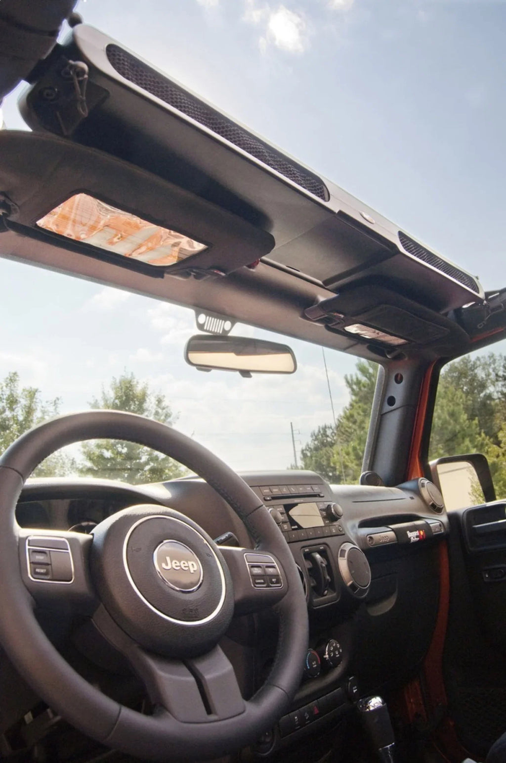 Rugged Ridge by RealTruck | Overhead Storage Console - 13551.14 matching with Select: 2015-2018 Jeep Wrangler Unlimited, 2012-2014 Jeep Wrangler