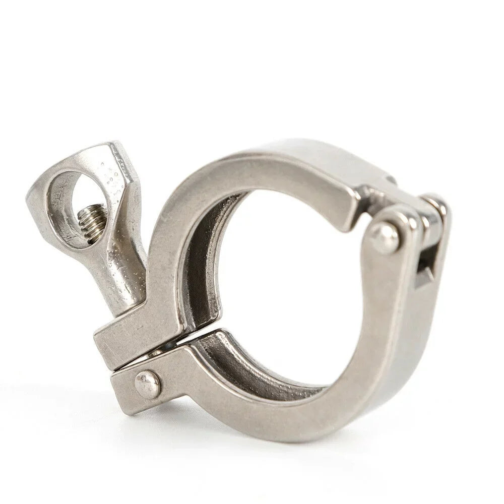 10PCS Stainless Steel Quick-loading Clamp for Machine Tools，Ships, Sewage Treatment aqua Oil Gas for Soft or Hard Pipe Links