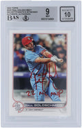 Louis Cardinals Autographed 2022 Topps Series 2 #535 Beckett Fanatics Witnessed Authenticated 9/10 Card with "22 NL MVP" Inscription - Fanatics Authentic Certified. Paul Goldschmidt St