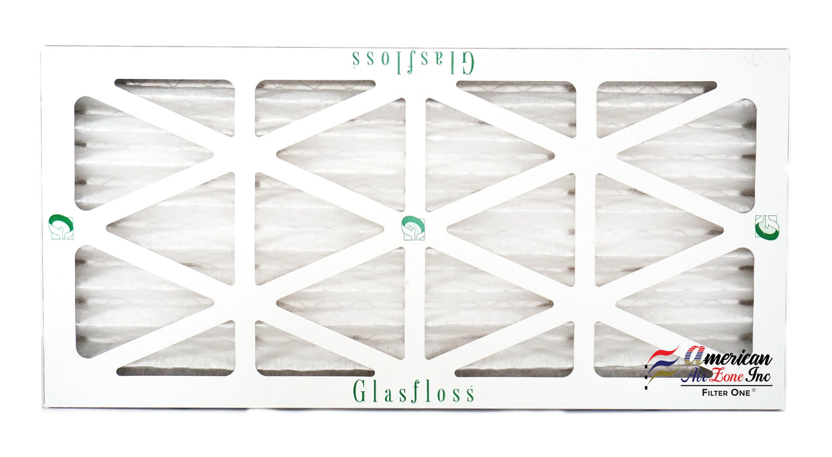 Glasfloss Air Filter 10x25x2 - 2" MERV 10 - (Pack of 12) - Pleated AC or HVAC Air Filter - Furnace Air Filter - Home or Office - Made In The USA.