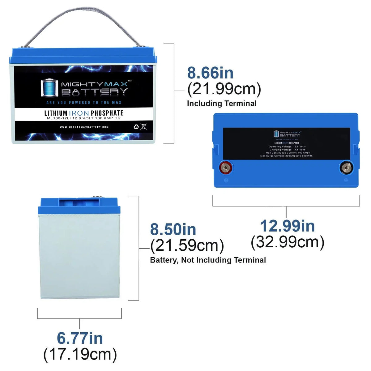 12V 100AH Lithium Replacement Battery for Off-Grid RV Solar System