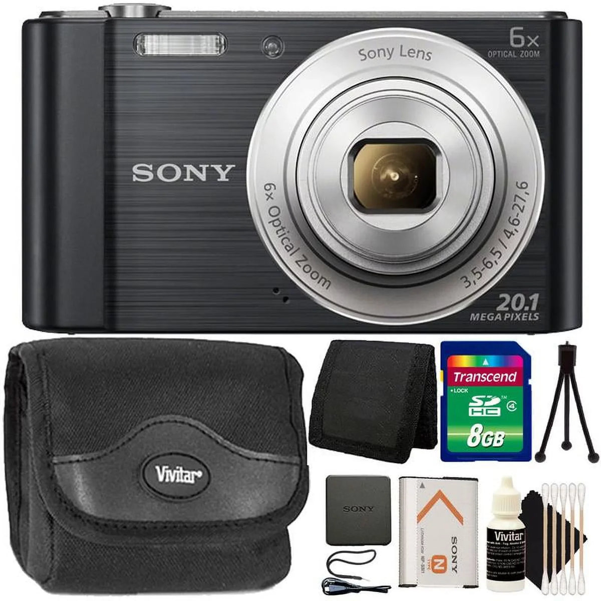 Cyber-shot DSC-W810 20.1MP Digital Camera with 16GB Card, Case and More