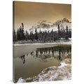 Canadian Rocky Mountains Dusted in Snow, Banff National Park, Alberta, Canada Art Print - Tim Fitzharris. 30 x 40 in