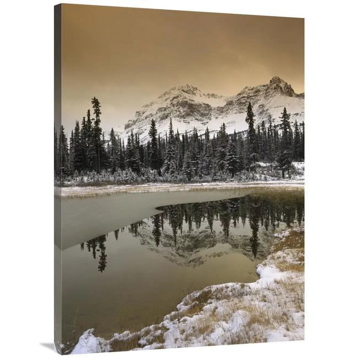 Canadian Rocky Mountains Dusted in Snow, Banff National Park, Alberta, Canada Art Print - Tim Fitzharris. 30 x 40 in