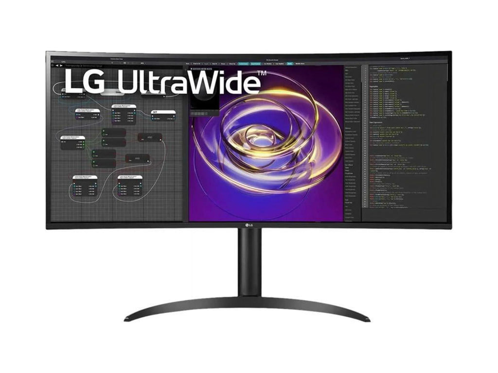 Ultrawide 34BP85CN-B 34" UW-QHD Curved Screen Edge LED Gaming LCD Monitor - 21:9 - Glossy Black, Black Hairline, Textured Black - 34" Class - In-plane Switching (IPS) Technology - 3440 x