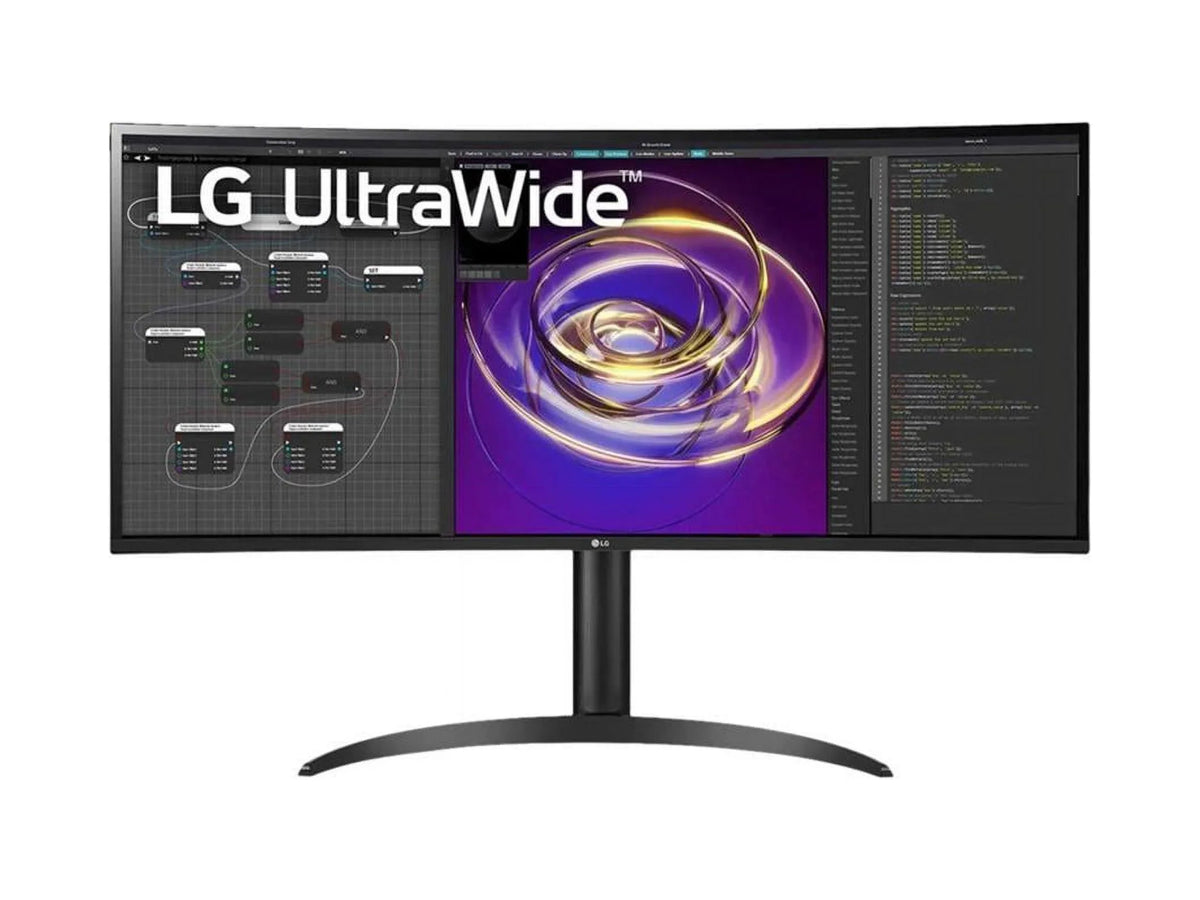 Ultrawide 34BP85CN-B 34" UW-QHD Curved Screen Edge LED Gaming LCD Monitor - 21:9 - Glossy Black, Black Hairline, Textured Black - 34" Class - In-plane Switching (IPS) Technology - 3440 x