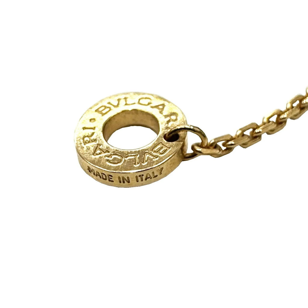 Pre-Owned BVLGARI Bvlgari Diva Dream Necklace Malachite Diamond K18PG D0.28ct Pink Gold 7.3g Ladies Pendant (Good)