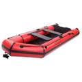 Campingsurvivals 10ft Thickened Inflatable vessel, Rafting Boats with Oars and Air Pump, Red/Black