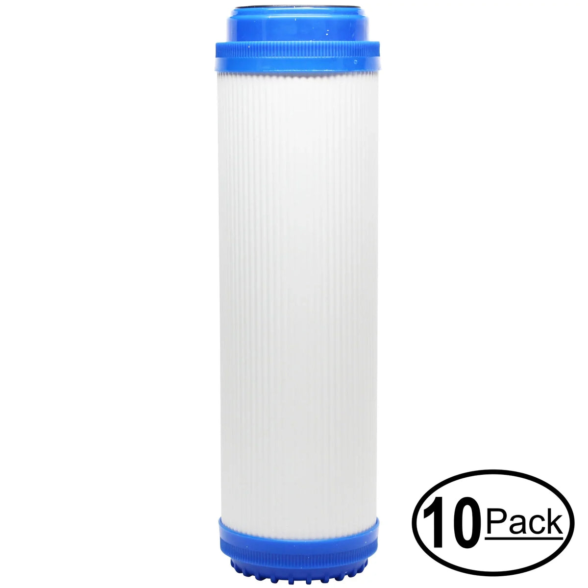 10-Pack Replacement for PurePro FS401P-S Granular Activated Carbon Filter - Universal 10-inch Cartridge for PurePro Aquarium RO System - Denali Pure Brand