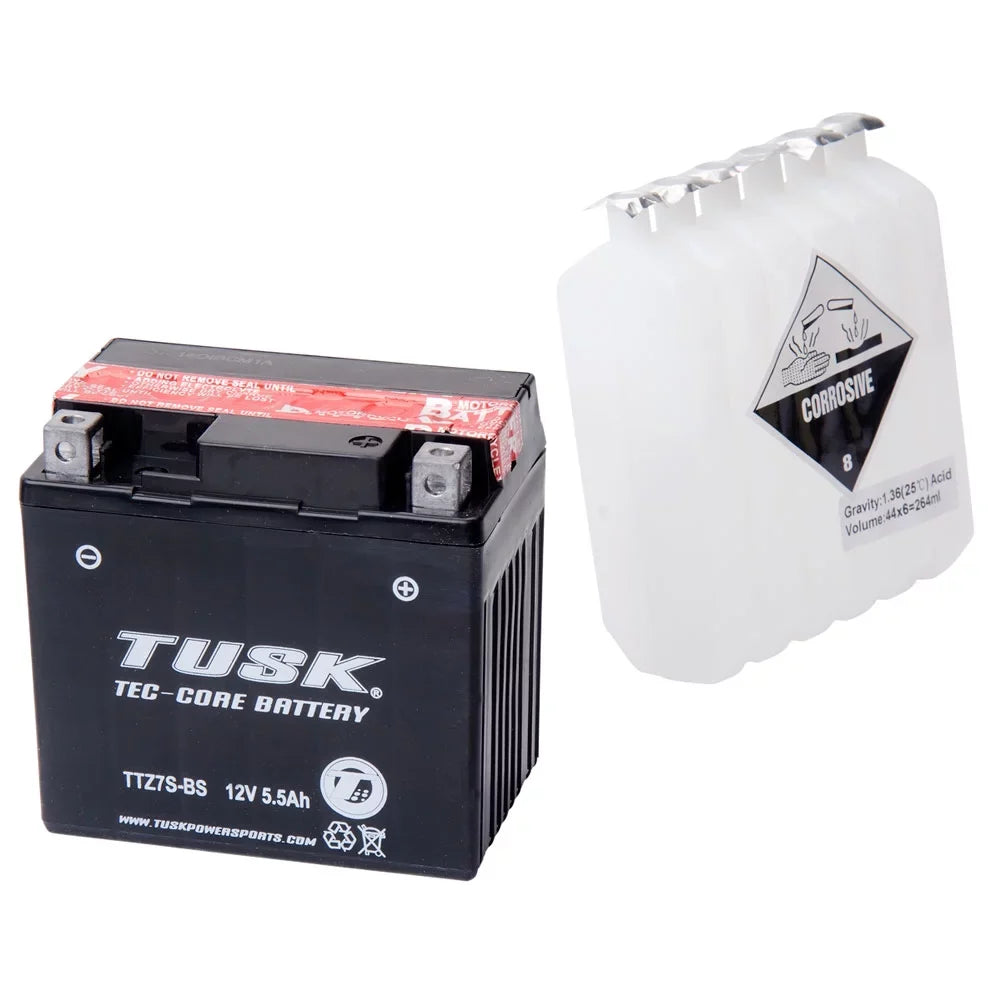 Tusk Tec-Core Battery with Acid TTZ7S Maintenance-Free For GASGAS XC 450F 2013-2014