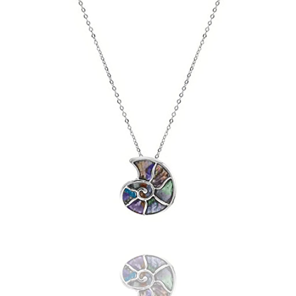 Blue Box Boutique Inc Abalone Seashell Pendant Necklace for Women, Teens
