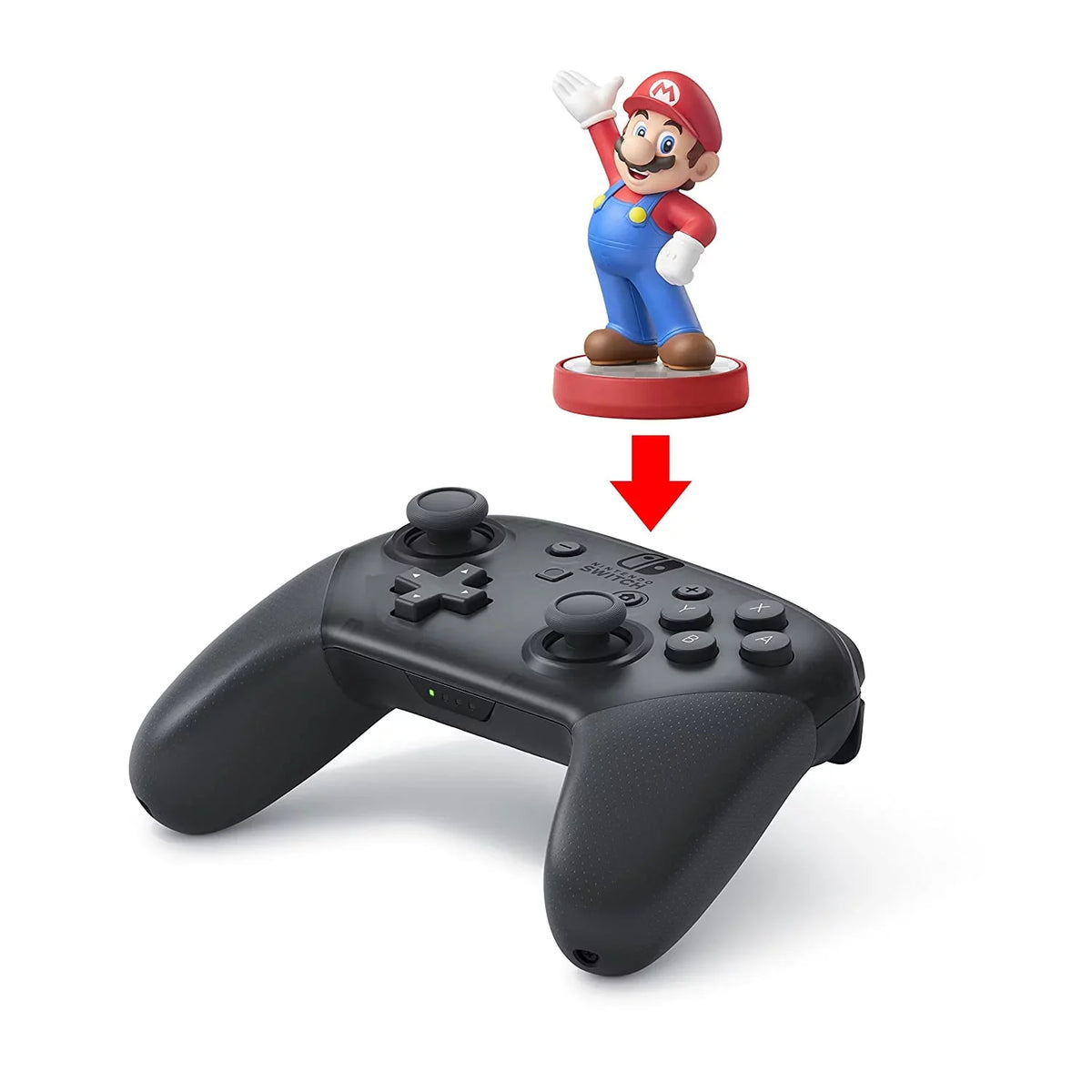 U Deluxe and Screen Cleaning Cloth. Nintendo Switch Console Neon Red & Blue with Extra Wireless Controller, New Super Mario Bros