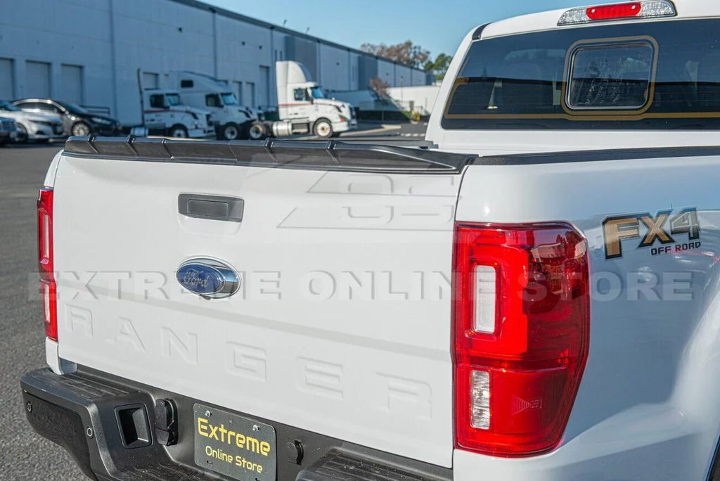 Replacement For 2019-Present  Ranger ALL Models | Street Series ABS Plastic - MATTE BLACK Rear Trunk Lid Wing Tailgate Spoiler