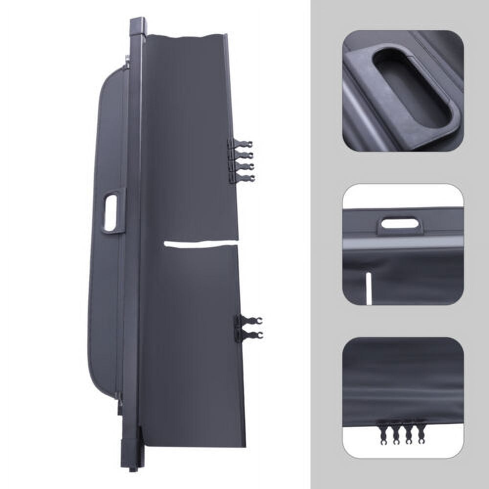 Retractable Cargo protector For 2019-2021 Jeep Cherokee Trunk Tonneau Security Shade