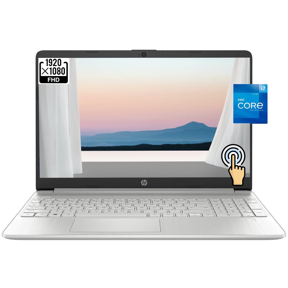 15 15.6" FHD Touchscreen Business Laptop, 12th Gen  10-Core i7-1255U, 64GB RAM, 1TB PCIe SSD, Numeric Keypad, Wi-Fi, HDMI, Windows 11 Home in S Mode