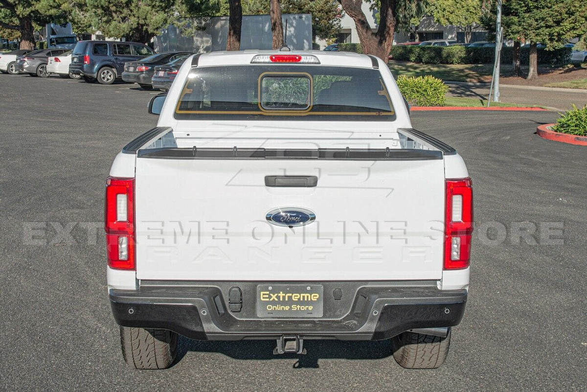 Replacement For 2019-Present  Ranger ALL Models | Street Series ABS Plastic - MATTE BLACK Rear Trunk Lid Wing Tailgate Spoiler